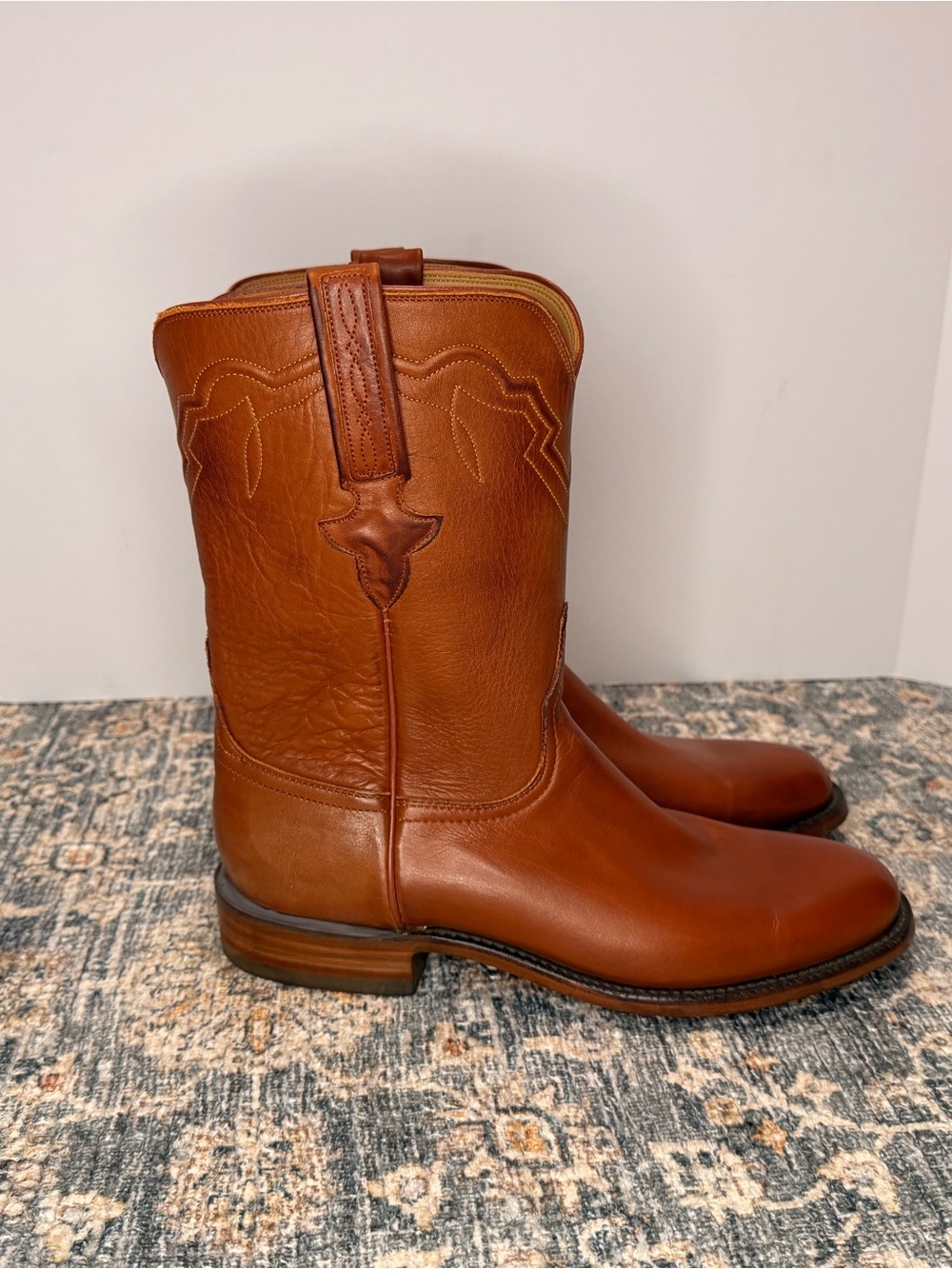 Lucchese Tanner Co Burn Ranch Roper Boot - Picture 5 of 9